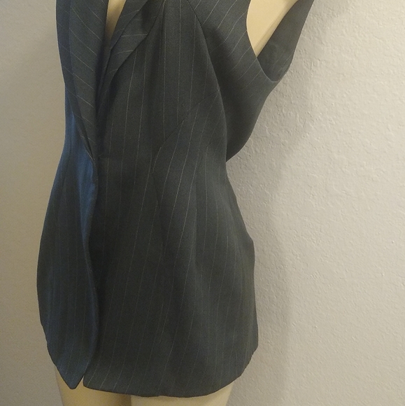 Byron Lars Deep Grayish Olive Green Long Vest 12 - Picture 16 of 16